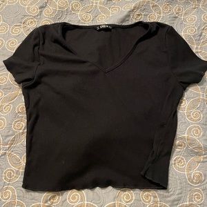 Black Crop top